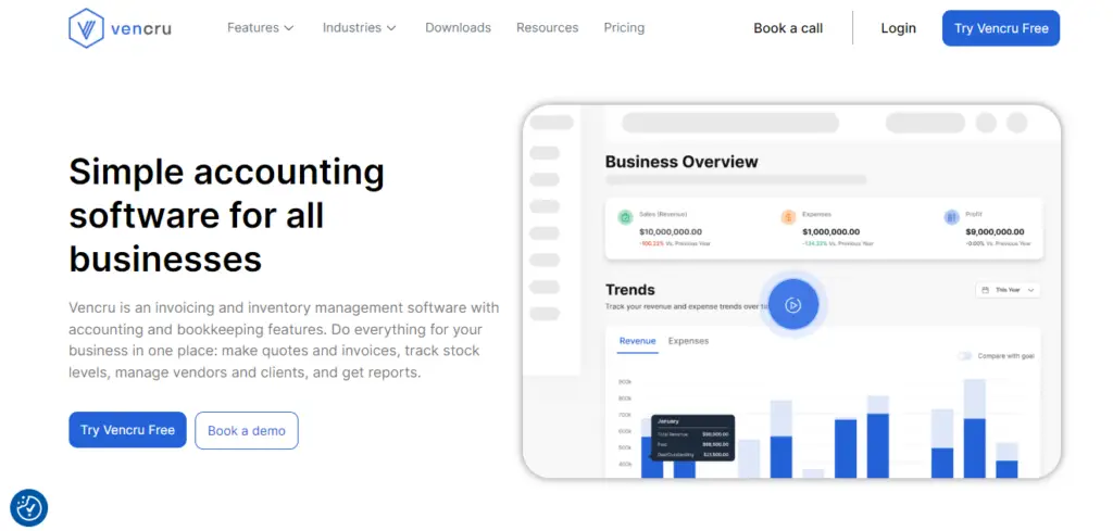 Vencru | 5 best inventory management software for wholesale business vencru - simple wholesale accounting software